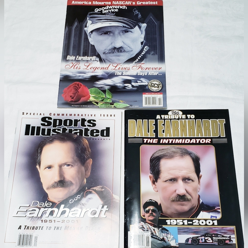 3 Unread Dale Earnhardt Magazines